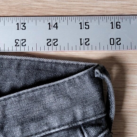 Moussy Vintage Jeans Womens 29 Gray Skinny Distressed Frayed Hem Made in Japan - Picture 15 of 16